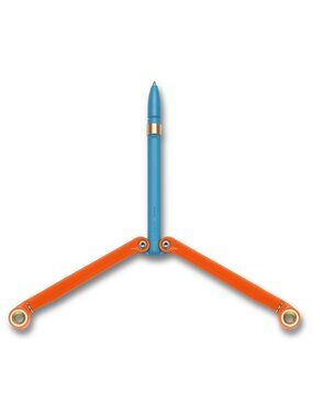 Spyderco Baliyo Flip Hand Spinner Fisher Space Pen USA Orange Blue YUS118